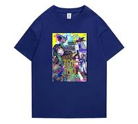 flowereyes Unisex Zom 100: Bucket List of The Dead Anime T-Shirt Eté Casual Manches Courtes Mikazuki Shizuka Anime Sweatshirt Tendou Akira T-Shirt