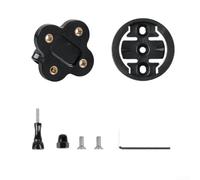 Floweringbeter Adaptateur de caméra pour ordinateur de vélo compatible avec Garmin - Construction robuste en ABS léger - 21 g - Pour intégration de caméra de sport (D)