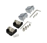 Floweringbeter Bloc de distribution d'énergie pour amplificateurs de voiture - Une entrée deux sorties - Entrée de calibre 4 - Sortie de calibre 8 - Corps moulé sous pression en zinc