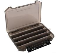 Floweringbeter Boîte de pêche en plastique robuste avec couvercle unilatéral et 4 compartiments pour leurres, hameçons, mouches, spinners et appâts VIB (H1014B)