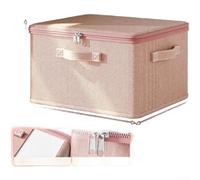 Floweringbeter Boîte de rangement pliable en tissu pour usage quotidien avec structure de support conçue pour armoire et salon (B)