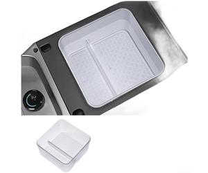 Floweringbeter Boîte de rangement pour modèles Han EV avec matériau ABS PVC imperméable et cloison antidérapante pour l'organisation de la console centrale (B)