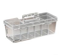 Floweringbeter Boîte de rangement pour outils de garage fabriquée en polypropylène robuste avec séparateurs amovibles pour les vis et le tri du petit matériel (A)