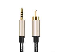 Floweringbeter Câble coaxial 3,5 mm vers RCA SPDIF pour transfert de signal audio numérique dans les systèmes récepteurs TV Soundbar (1,5 mètres)
