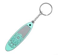 Floweringbeter Cadenas à clé pour planche de surf avec construction en caoutchouc souple et placage en nickel ferroélectrique, boucle en alliage pour une fixation sûre au sac à dos ou aux clés (Dhyana