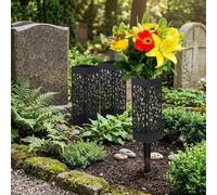 Floweringbeter Cadres de fleurs coniques et carrés pour installation au sol en extérieur en utilisant ABS résistant aux intempéries (style carré)