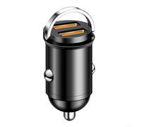 Floweringbeter Chargeur de voiture USB à double port avec technologie de charge rapide, prend en charge une sortie maximale de 36 W, gestion intelligente du courant, compatible avec les véhicules 12 V