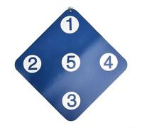 Floweringbeter Cible d'escrime murale double face pour entraînement d'épée en aluminium, sabre, entraînement à domicile, équipement pour débutants, matériau PU, 33 x 33 cm (bleu foncé)