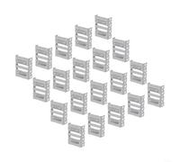 Floweringbeter Clip de guidage d'eau pour panneaux solaires photovoltaïques en alliage d'aluminium, avec boucle de drainage de boue pour un ajustement sûr et un drainage efficace de l'eau (35 mm)