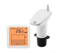 Floweringbeter Compteur de niveau d'eau numérique avec écran rétroéclairé et système d'alarme avec transmission sans fil de 100 mètres pour une mesure précise de la profondeur de l'eau
