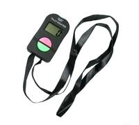 Floweringbeter Compteur numérique électronique portable avec bip sonore et écran LCD à 4 chiffres, adapté pour l'inventaire, l'évaluation et le suivi des présences avec cordon