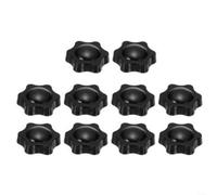 Floweringbeter Écrous de poignée en forme d'étoile M8 x 38 mm de rechange pour bases de parapluie, plastique résistant à la rouille et boutons de serrage filetés en laiton pour une fixation sûre (10