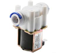 Floweringbeter Électrovanne d'admission d'eau normalement fermée 12 V 24 V CC compatible avec les systèmes de purification par osmose inverse et faible puissance 4,8 W (3 DC12 V)