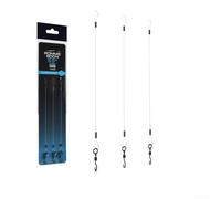 Floweringbeter Ensemble de bas de ligne Ronnie pré-assemblé avec ligne de perche en fluorocarbone de 13,6 kg de 13,75 m conçu pour la pêche à la carpe et la pêche en mer