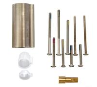 Floweringbeter Ensemble d'extension de poignée de robinet compatible conçu pour une installation murale épaisse avec adaptateur en laiton prenant en charge la cartouche 1222 pour robinets de baignoire