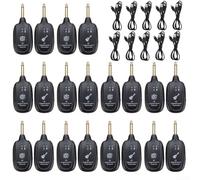 Floweringbeter Ensemble émetteur et récepteur de guitare sans fil rechargeable par USB avec portée de 30 mètres pour les joueurs de guitare acoustique électrique