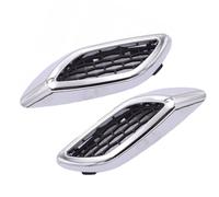 Floweringbeter Grille d'aération latérale avant gauche et droite chromée pour Maserati Levante 2 pièces de rechange en plastique direct 670065952 670065951