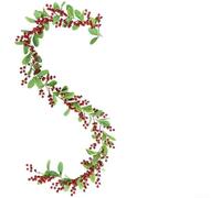 Floweringbeter Guirlande de vigne de baies de Noël durable avec branches flexibles pour une utilisation répétée dans des applications de décoration de vacances (modèle)