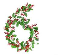Floweringbeter Guirlande de vigne de baies de Noël durable avec branches flexibles pour une utilisation répétée dans des applications de décoration de vacances (modèle C2)