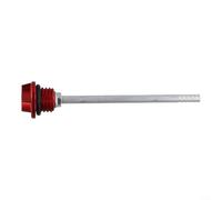 Floweringbeter Jauge d'huile moteur pour moto fabriquée à partir d'aluminium avec échelle de précision et caractéristiques de prise en main opérationnelle (rouge)