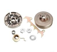 Floweringbeter Kit d'assemblage de tambour de pignon de tronçonneuse avec rondelle d'embrayage et ressort à vis sans fin pour MS230 MS250 MS210