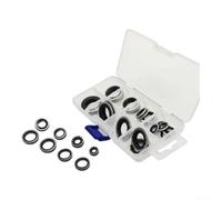 Floweringbeter Kit de 30 joints toriques AC pour système de climatisation automobile - Kit de remplacement compatible avec la plupart des tuyaux filetés A/C (noir)