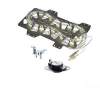 Floweringbeter Kit de remplacement pour élément chauffant de sèche-linge Samsung avec fil chauffant étendu DC47 00019A avec thermostat et fusible thermique pour plusieurs modèles de compatibilité