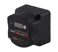 Floweringbeter Kit double isolateur de batterie 12 V 140 A Affichage de la tension avec mode manuel automatique Convient pour véhicules de loisirs, camping-cars, camionnettes, 4x4, voitures et