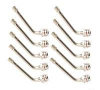 Floweringbeter Lot de 10 extensions de tige de valve de pneu de camion TR545D 60 degrés pour roues en aluminium avec compatibilité de 22,5 à 24,5