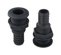 Floweringbeter Lot de 2 raccords de coque pour bateaux, construction en ABS pour une gestion fiable du débit d'eau (2,5 cm)