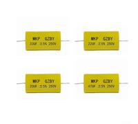 Floweringbeter Lot de 4 condensateurs en polypropylène 33 uF 250 V pour utilisation passive dans les systèmes de haut-parleurs bidirectionnels et tridirectionnels (33 µF)