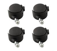Floweringbeter Lot de 4 roulettes omnidirectionnelles de rechange pour radiateurs électriques Midea avec 40 mm de diamètre et 30 mm de largeur (avec frein)