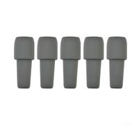 Floweringbeter Lot de 5 bouchons de bouteille de vin avec joint en silicone double couche pour réduire le transfert d'air et préserver le caractère d'origine (gris)