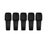Floweringbeter Lot de 5 bouchons de bouteille de vin avec joint en silicone double couche pour réduire le transfert d'air et préserver le caractère d'origine (noir)