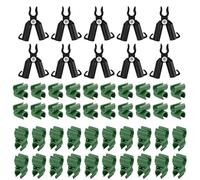 Floweringbeter Lot de 50 clips de support pour plantes grimpantes pour jardinage - Connecteurs de treillis réglables pour construire des structures solides pour plantes grimpantes