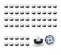 Floweringbeter Lot de 50 rivets de fixation OEM 7703077476, clips de retenue en plastique pour Clio et modèles compatibles, fixation sécurisée de garniture intérieure