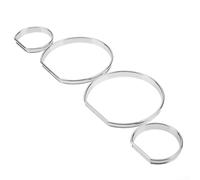 Floweringbeter Lot de bagues de tableau de bord pour BMW E36 Série 3 1990 à 2000 conçues pour compteur de vitesse VDO avec finition ABS chromée (plaqué argent)