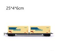 Floweringbeter Maquette de train avec wagons simulés pour une utilisation éducative et amusante (chariot à conteneurs)