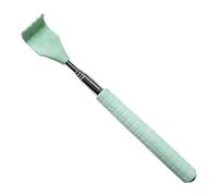 Floweringbeter Masseur de dos rétractable avec poignée en plastique bi-matière et tige en acier inoxydable 201 pour une durabilité et un contrôle équilibrés (vert)