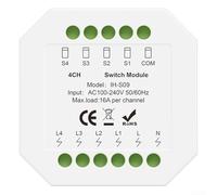 Floweringbeter Module de commutation intelligent pour réseaux Zigbee 3.0 avec fonction écosystème Tuya, contrôle de groupe et rappel d'état (Zig-bee 4)