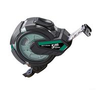 Floweringbeter Outil de mesure de précision avec corps antidérapant et balance lisible pour une utilisation dans des conditions de faible luminosité ou de terrain difficiles (transparent, 5 m x 25 mm)