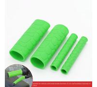Floweringbeter Poignées de guidon de moto en caoutchouc souple en silicone résistant aux intempéries et antidérapant pour guidon gauche et droit (vert)
