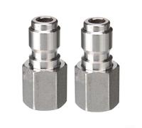 Floweringbeter Raccord de nettoyeur haute pression femelle 1/4 de style verrou à bille pour 11,6 mm mâle avec corps en acier inoxydable résistant