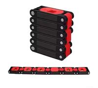 Floweringbeter Règle pliable multi-angles avec 4 fioles à bulles et base magnétique pour des mesures précises sur les coins, les courbes et les espaces restreints (6 flottants)