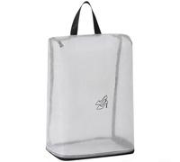 Floweringbeter Sac de rangement de chaussures de voyage imperméable avec grande capacité, matériau en PVC résistant à la poussière, fenêtre transparente pour plus de visibilité, et large poignée