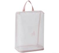 Floweringbeter Sac de rangement de chaussures de voyage imperméable avec grande capacité, matériau en PVC résistant à la poussière, fenêtre transparente pour plus de visibilité, et large poignée