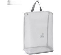 Floweringbeter Sac de rangement de chaussures de voyage imperméable avec grande capacité, matériau PVC résistant à la poussière, fenêtre transparente pour plus de visibilité, et large poignée