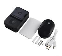 Floweringbeter Sonnette vidéo sans fil avec interphone vocal bidirectionnel et notification téléphonique pour systèmes compatibles Ring (noir)