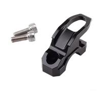 Floweringbeter Support d'amélioration du système de freinage pour scooter : support latéral en alliage d'aluminium avec capacité de suspension de casque et crochet auxiliaire pour sac (noir)