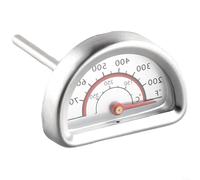 Floweringbeter Thermomètre de cuisson bimétallique en acier inoxydable pour four, barbecue, grill double échelle Celsius Fahrenheit 73 mm sonde lecture cadran